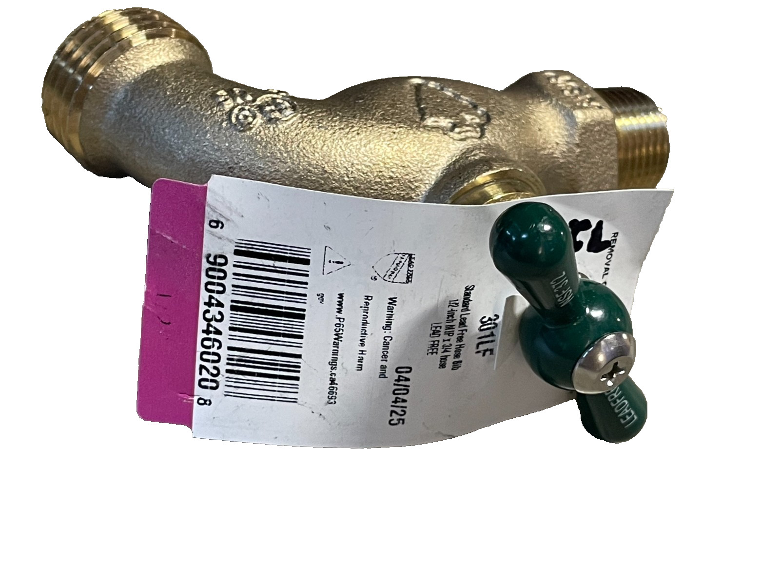 Arrowhead 301LF 125 psi Brass Single Handle Hose Bibb 3/4 in.