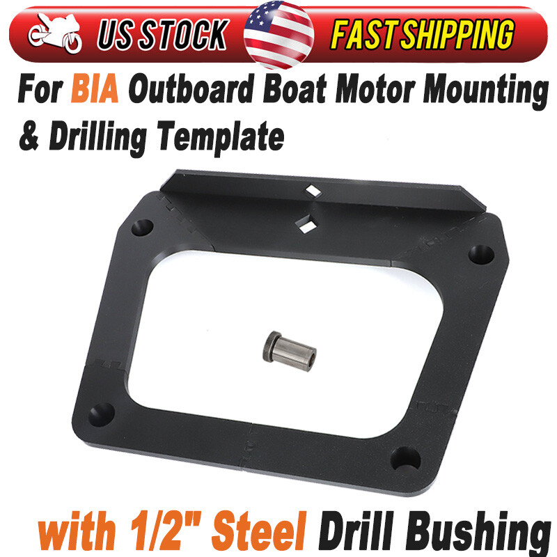 For BIA Outboard Boat Motor Mounting And Drilling Template w/ 1/2 "Steel Bushing