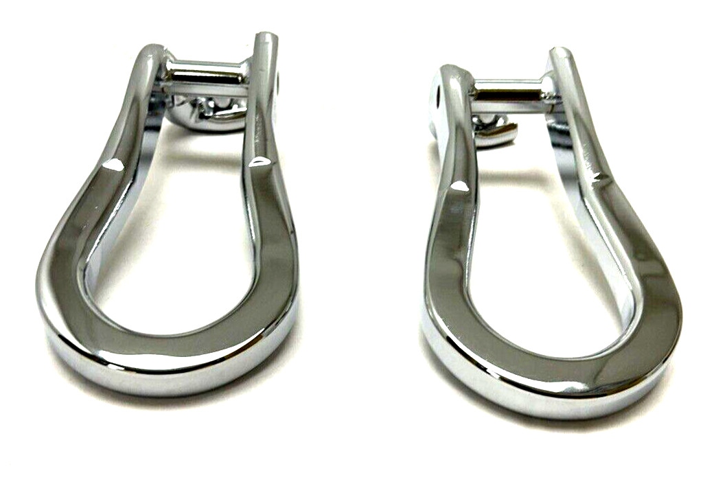 84072464 OEM GM Chrome Recovery Tow Hooks 15-2019 Silverado Sierra 2500 3500 HD