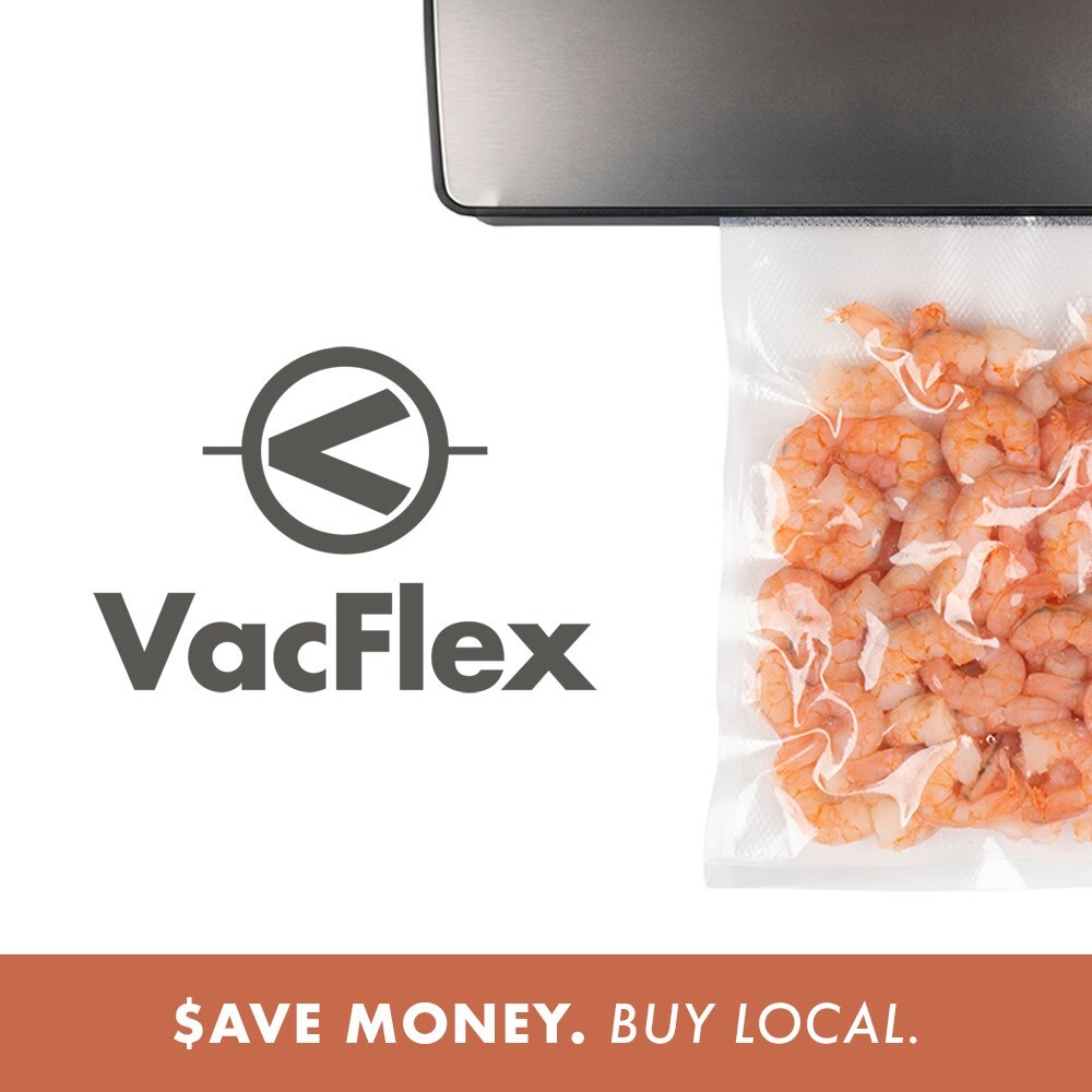 VacFlex - 8" x 50' - Premium Vacuum Sealer Rolls (2 PACK)
