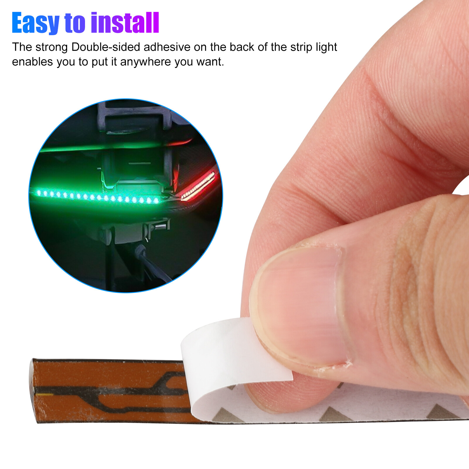 12" Red Green Submersible Navigation Light Marine Boat Bow LED Strip Waterproof