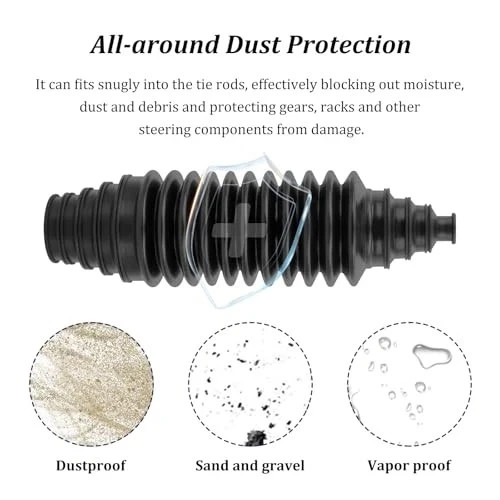 Inner Tie Rod Boot Kit,Multi-Size Adjutable Rack and Pinion Boot Kit with 2PCS