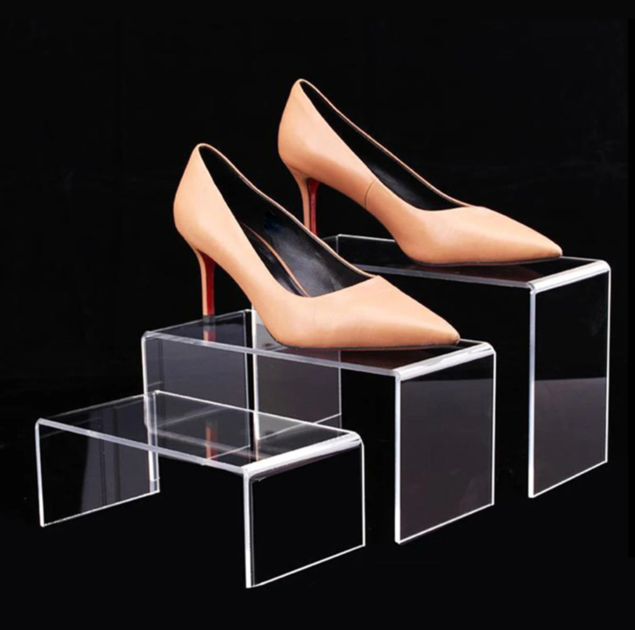 3pcs Acrylic Display Stand-Clear Riser Shelf for Jewelry Desserts & Collectibles