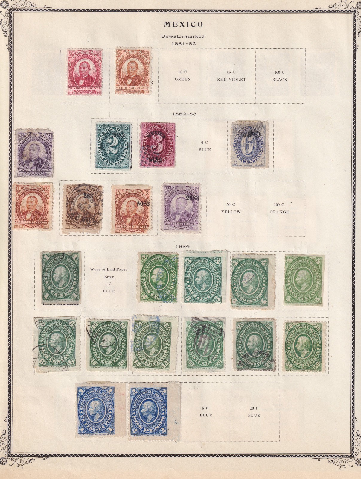 MEXICO - MINT AND USED COLLECTION ON ALBUM PAGES - DR. SCHULTZ ESTATE - Q198