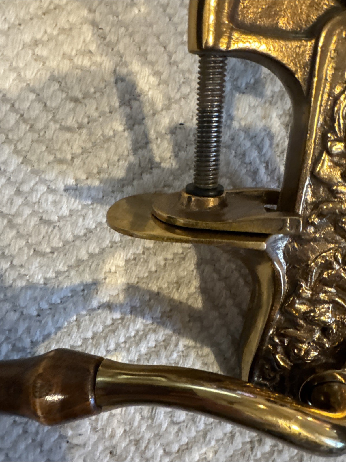 Antique French Bronze Vintner Wine Bottle Cork Corkscrew Cherubs EXCELLENT COND