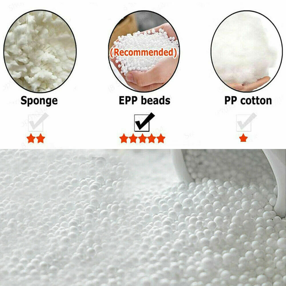 Microsuede 7FT Foam Giant Bean Bag Memory Living Room Chair Lazy Sofa Soft Cover