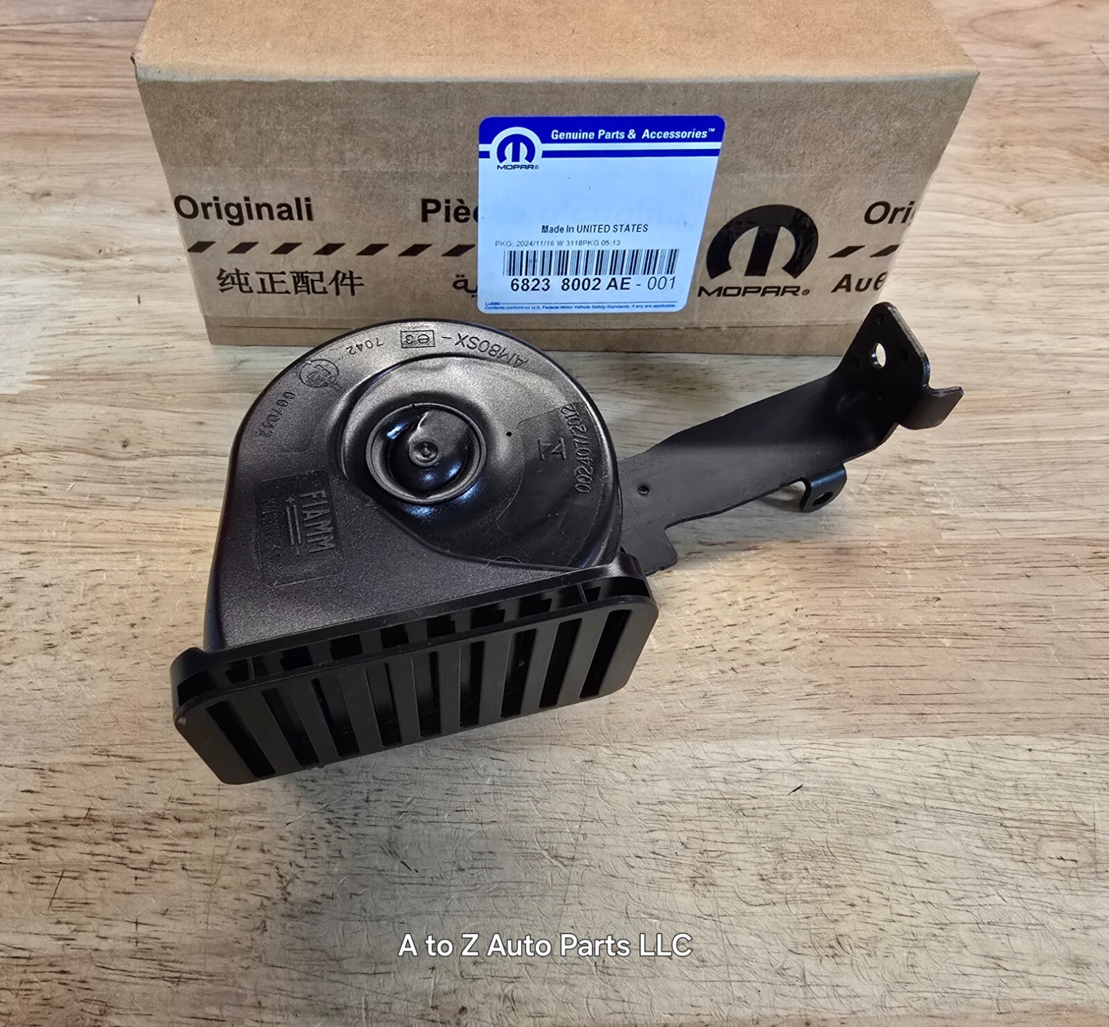 NEW 2015-2023 Dodge Charger, Chrysler 300 HIGH Note Horn & Bracket, OEM Mopar