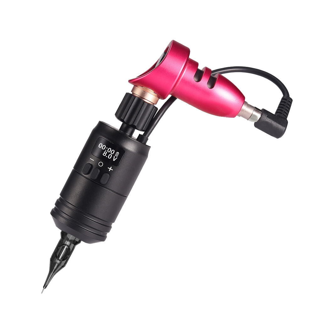 Wireless Tattoo Cartridge Grips Build-in Battery 2 in 1 Grip For Motor Machines