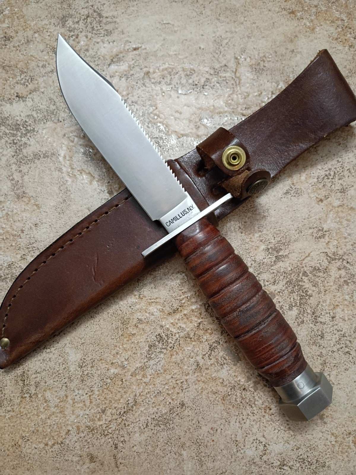 Camillus NY fixed blade survival knife pilot 499