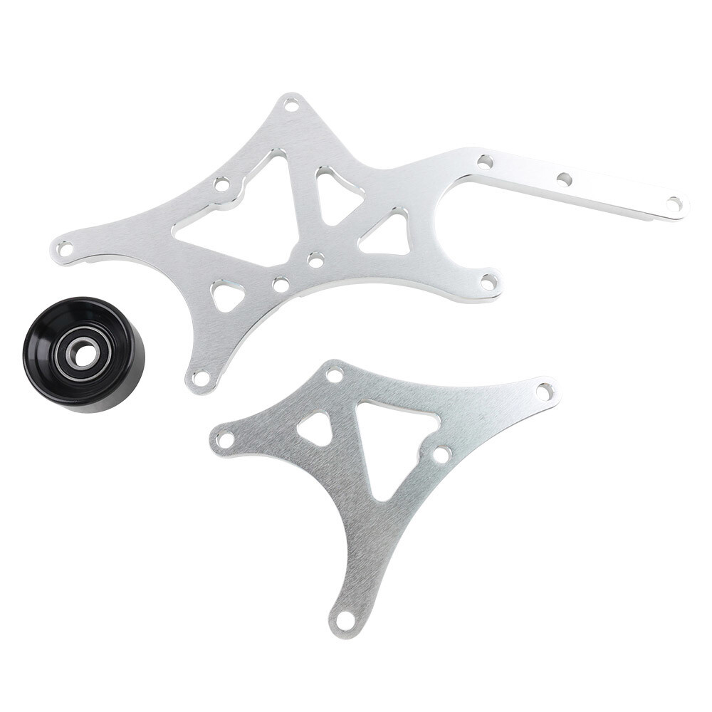 Alternator/Power Steering Pump Bracket Kit Driver Side for 99-14 LS Truck Silver
