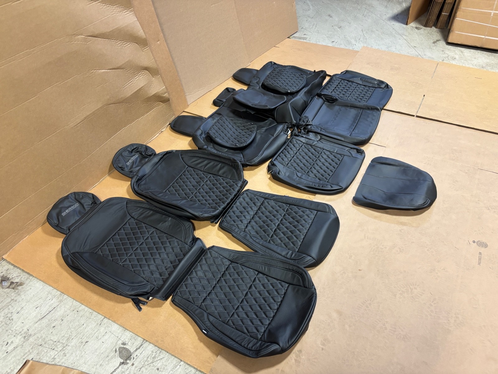 NEW KATZKIN SHERROD Leather Seat Skins FOR 22-25 CHEVY SILVERADO 1500 CREW