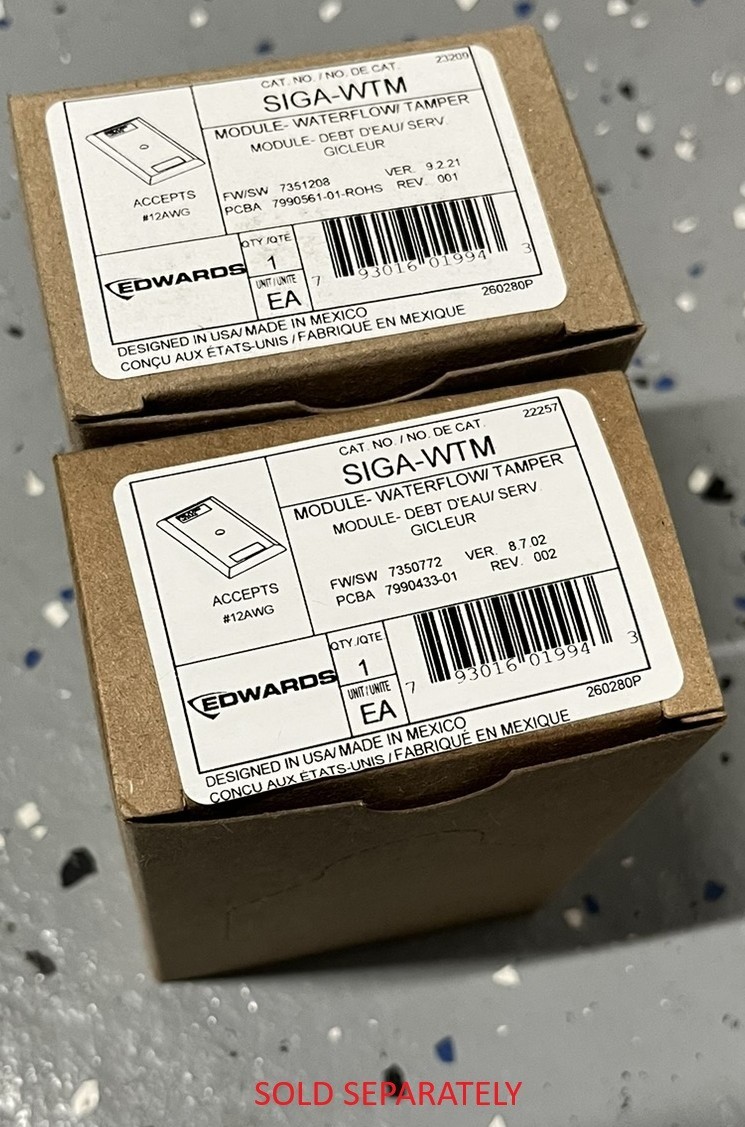 Edwards SIGA-WTM WaterFlow Tamper Module | New