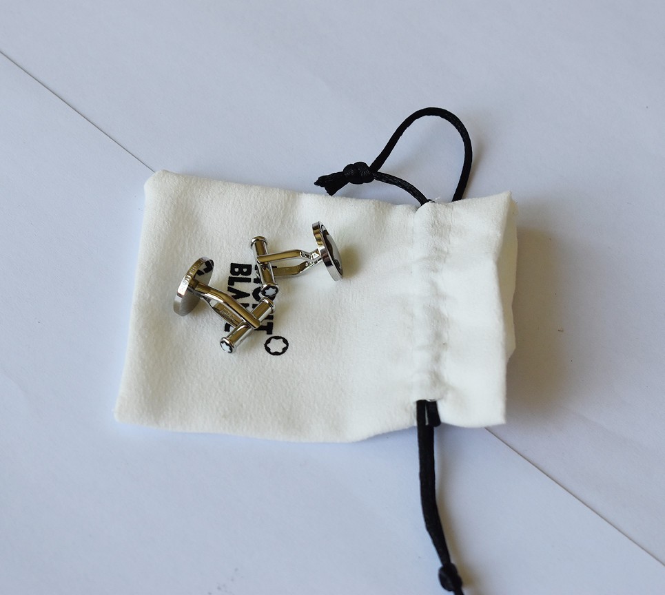 Montblanc Star Round Cufflinks,Stainless Steel Cufflinks,MB116661 No box