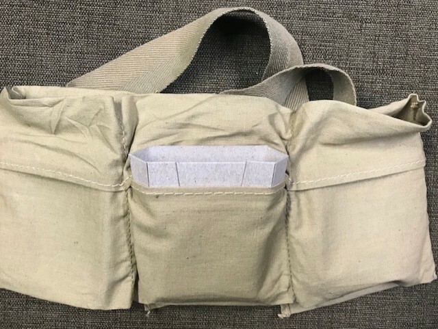 MID - WWII M1903A3 SPFLD REPLICA BANDOLEER RESTORATION KIT FOR 5 ROUND CLIPS