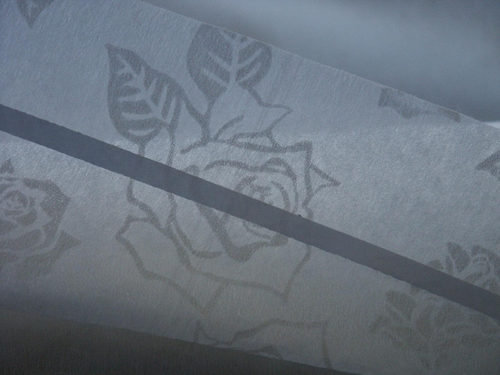 Wedding Aisle Runner White Roses Floral Fabric 100ft x 3ft w/Cord Handle Beistle