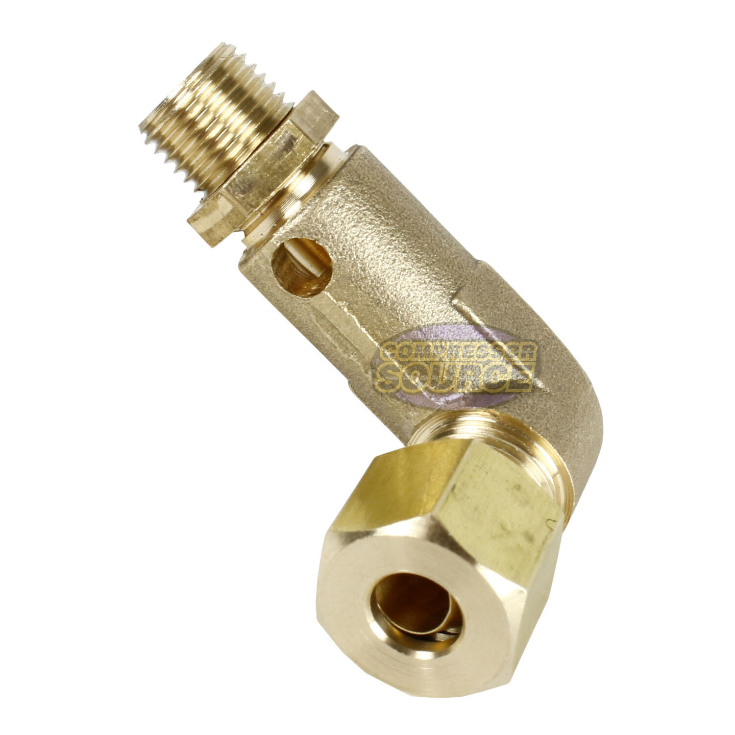 1/4" x 1/8" Two Stage Air Compressor Pump Elbow Unloader Valve 90 Degree Relief