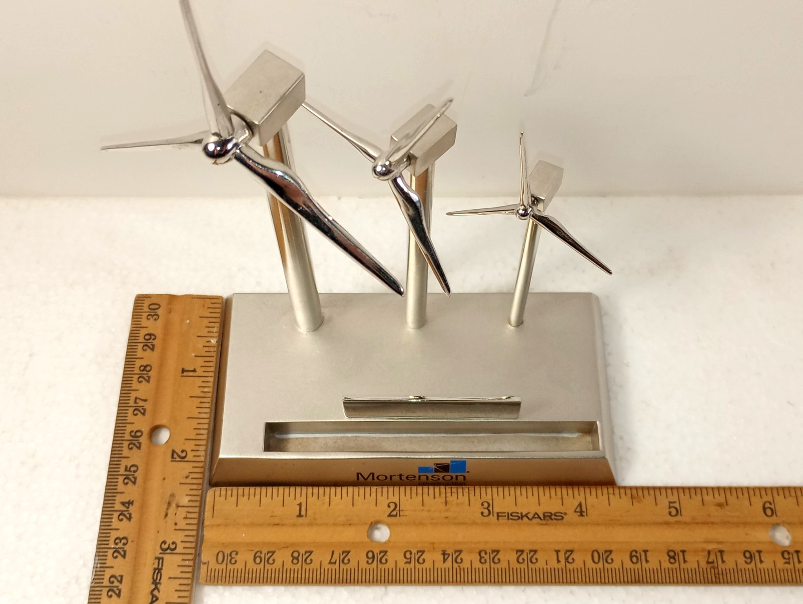 Wind Turbine Blades Business Card Desk Display Mortenson Construction