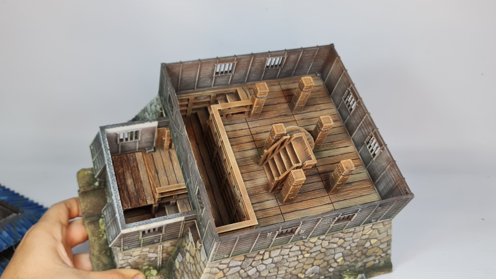 Hatsume 3D Printed Japanese Castle 28mm Miniature for Tabletop RPG