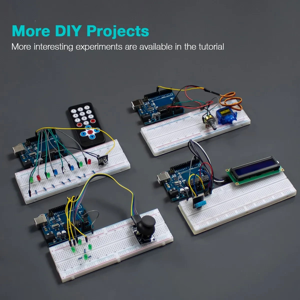 Hosyond UNO R3 Starter Kit Compatible with Arduino IDE Electronics Learning Kit