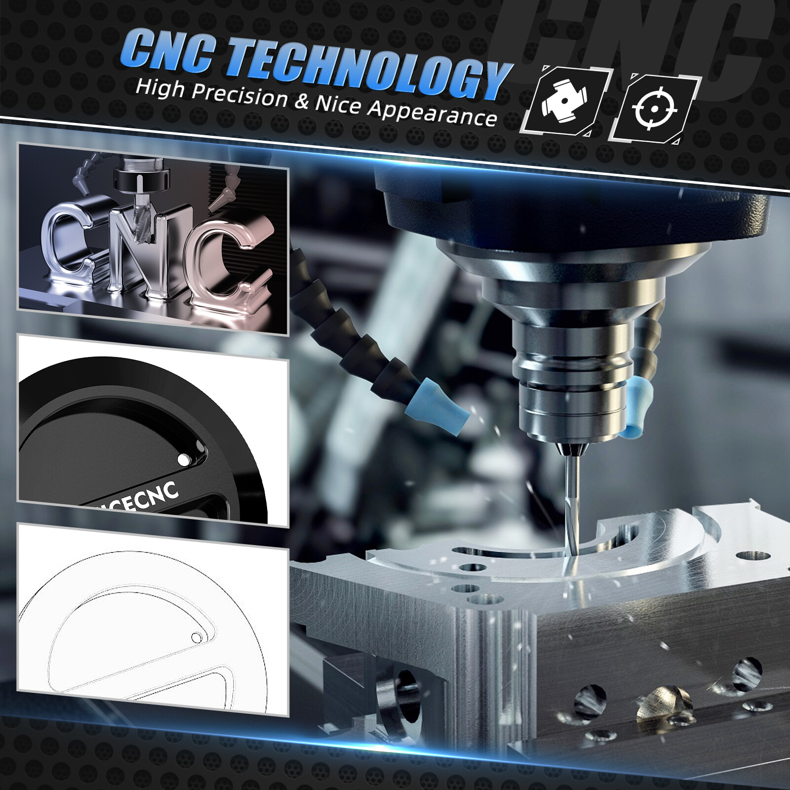 NICECNC 1Pair Floor Drain Plugs For Polaris RZR XP 1000 2014-2023 #5414694