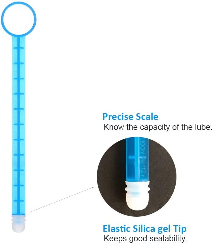 Lubricant Launcher Tube Lube Applicator Injector Precision Markings Reusable