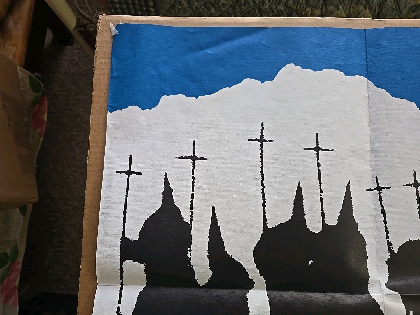 Neil Young Journey Through The Past Vintage Promo Poster 1972 - VG++