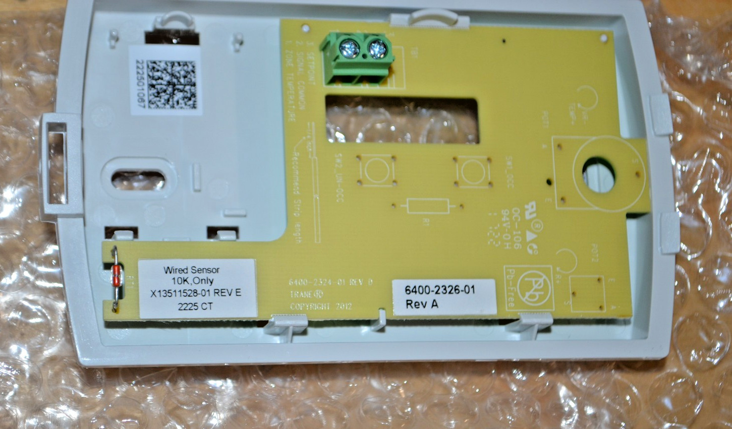 Trane Service First X13511528-01 Rev E Wired Zone Sensor BAYSENS077A New in Box