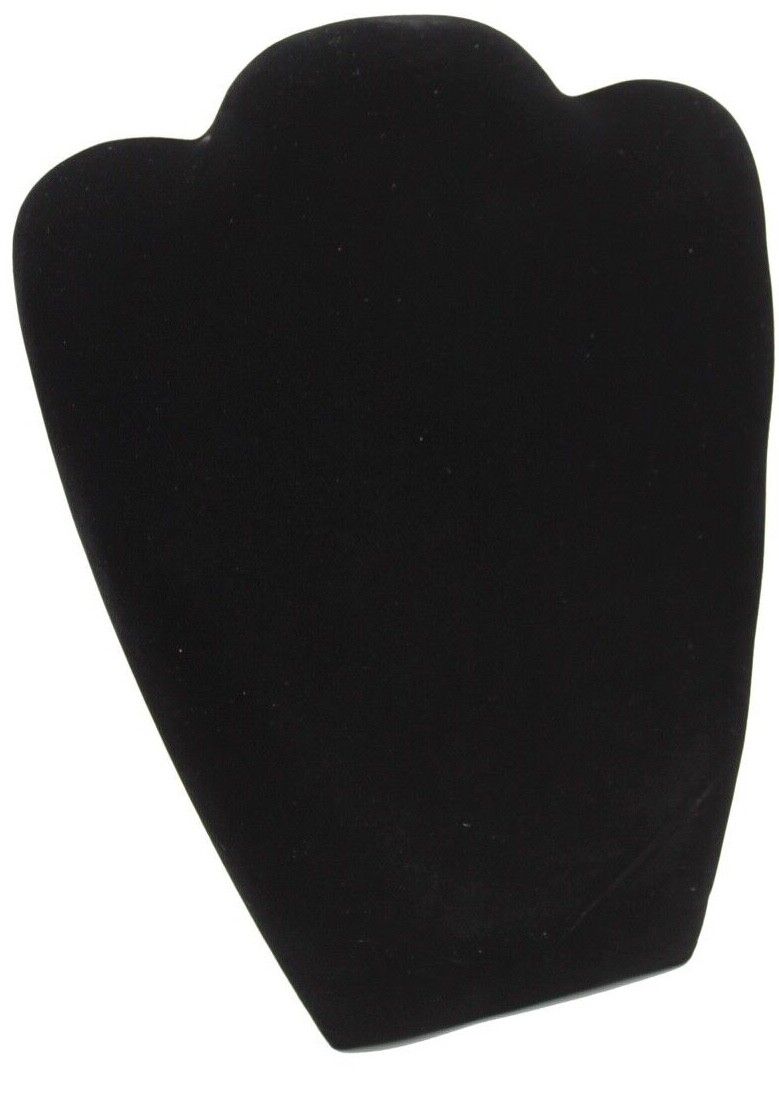 Necklace Display Easel Black Velvet Jewelry Chain Display Easel Stand 9"H