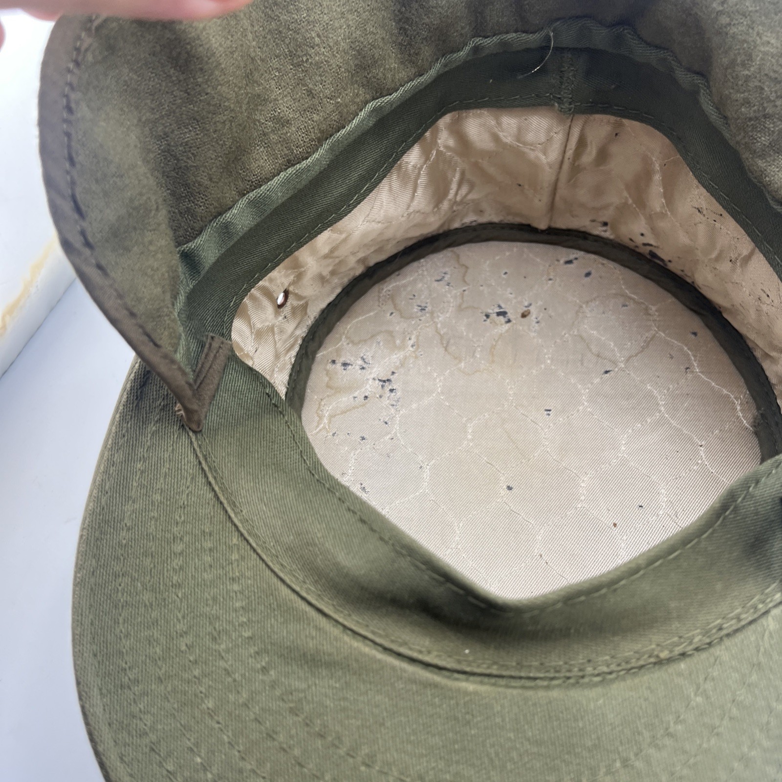 KOREAN WAR ERA 1950s US ARMY RIDGEWAY CAP - Rare Variant - Winter Version USAF