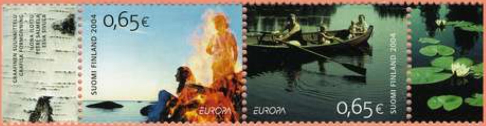 FINLAND Sc. 1217 0.65€ Europa-Outdoors 2004 MNH pair