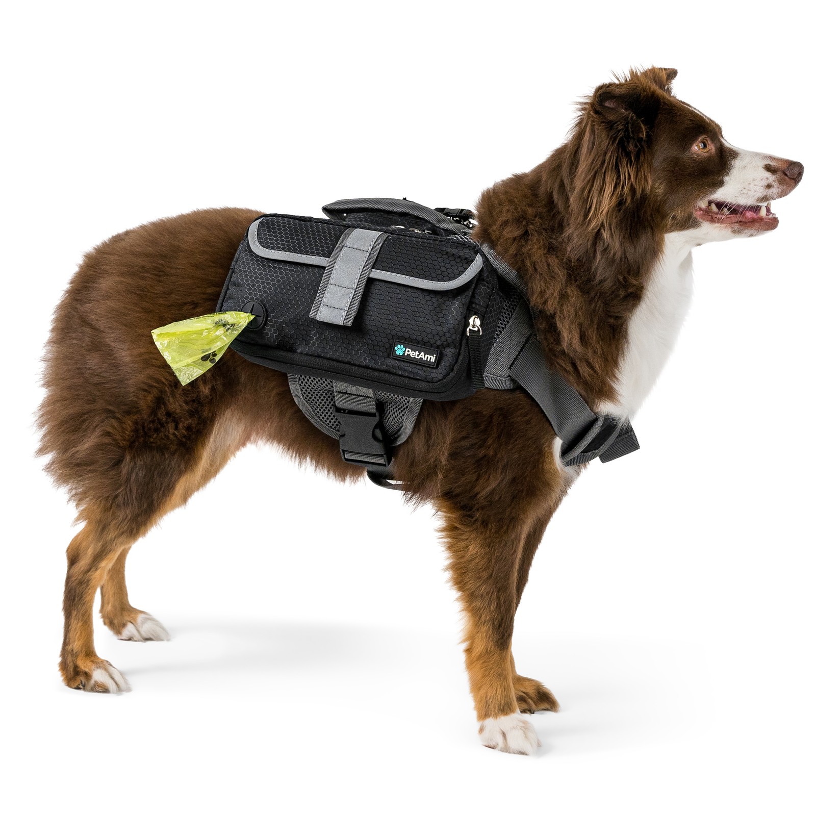 Dog Harness Backpack for Medium Large Dogs Hiking Pet Backpack Saddle Bag Pack