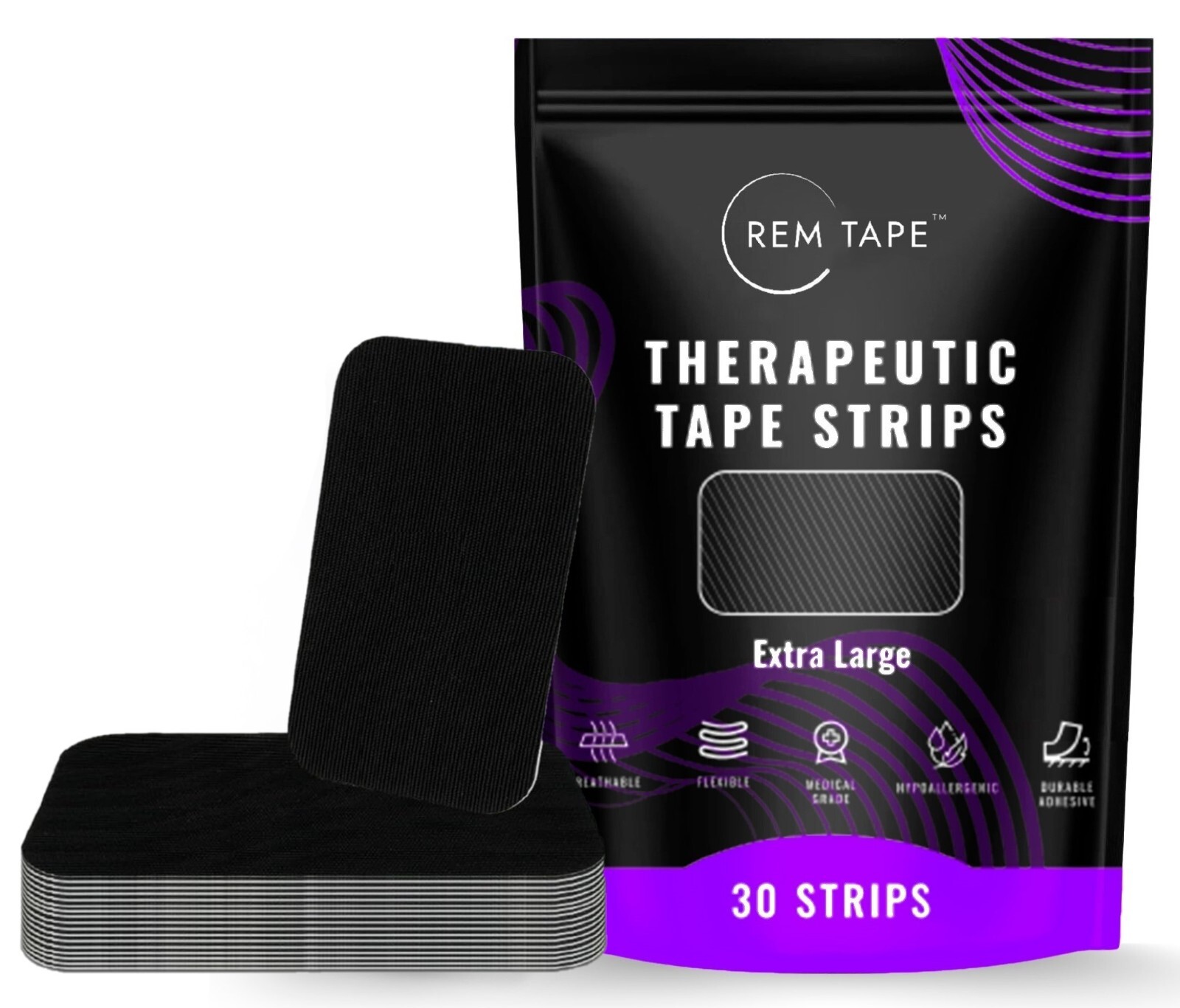 REM Tape™ (XL Size - 30 Strips) - Premium Strip Tape For Sleeping & Snoring