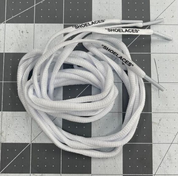 Off White “SHOELACES” Oval Laces Off White Presto Vapormax Shoelaces