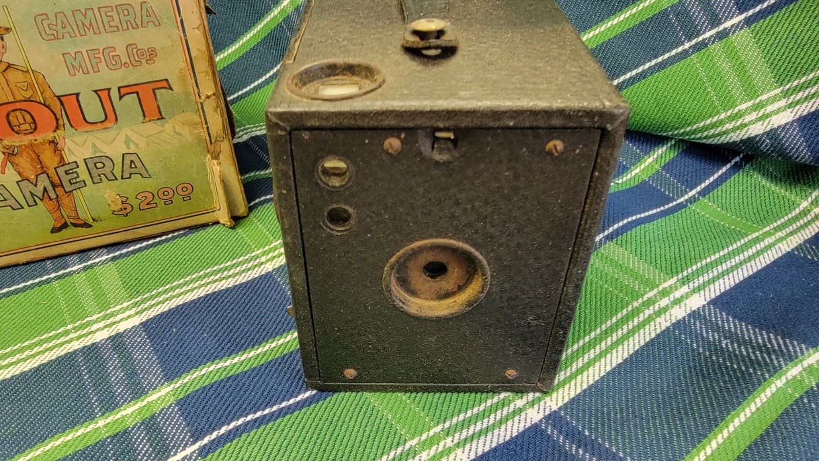 Vintage Seneca No. 2 Scout Camera in Original Box And Manual