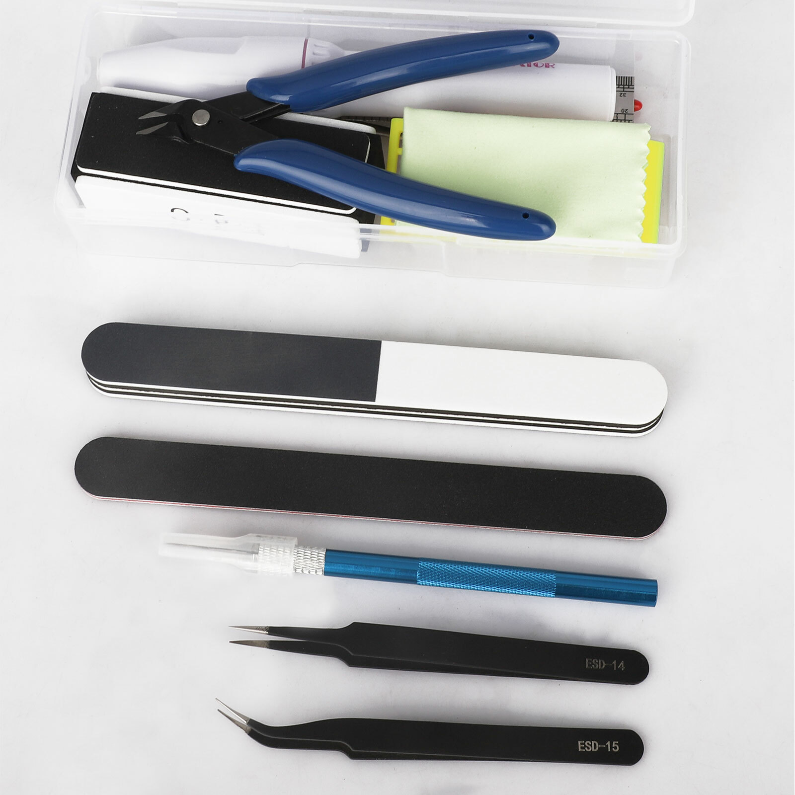 24Pcs Basic Modeler Tool Set, Craft Car Model Assembling Building Kit for Gundam