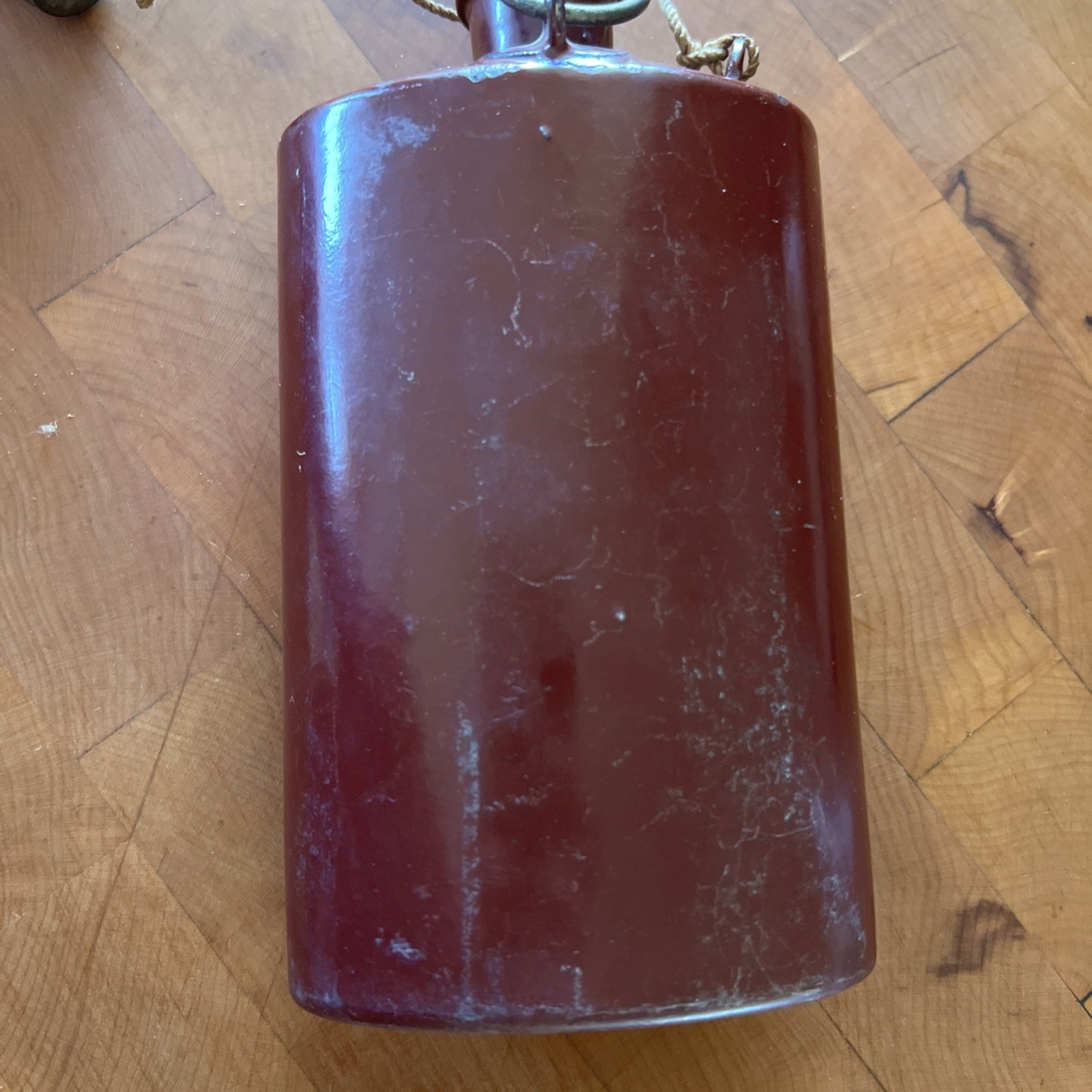 WW1 Era (1916) Enameled Swiss Army Canteen, F. Merker & Co. Baden