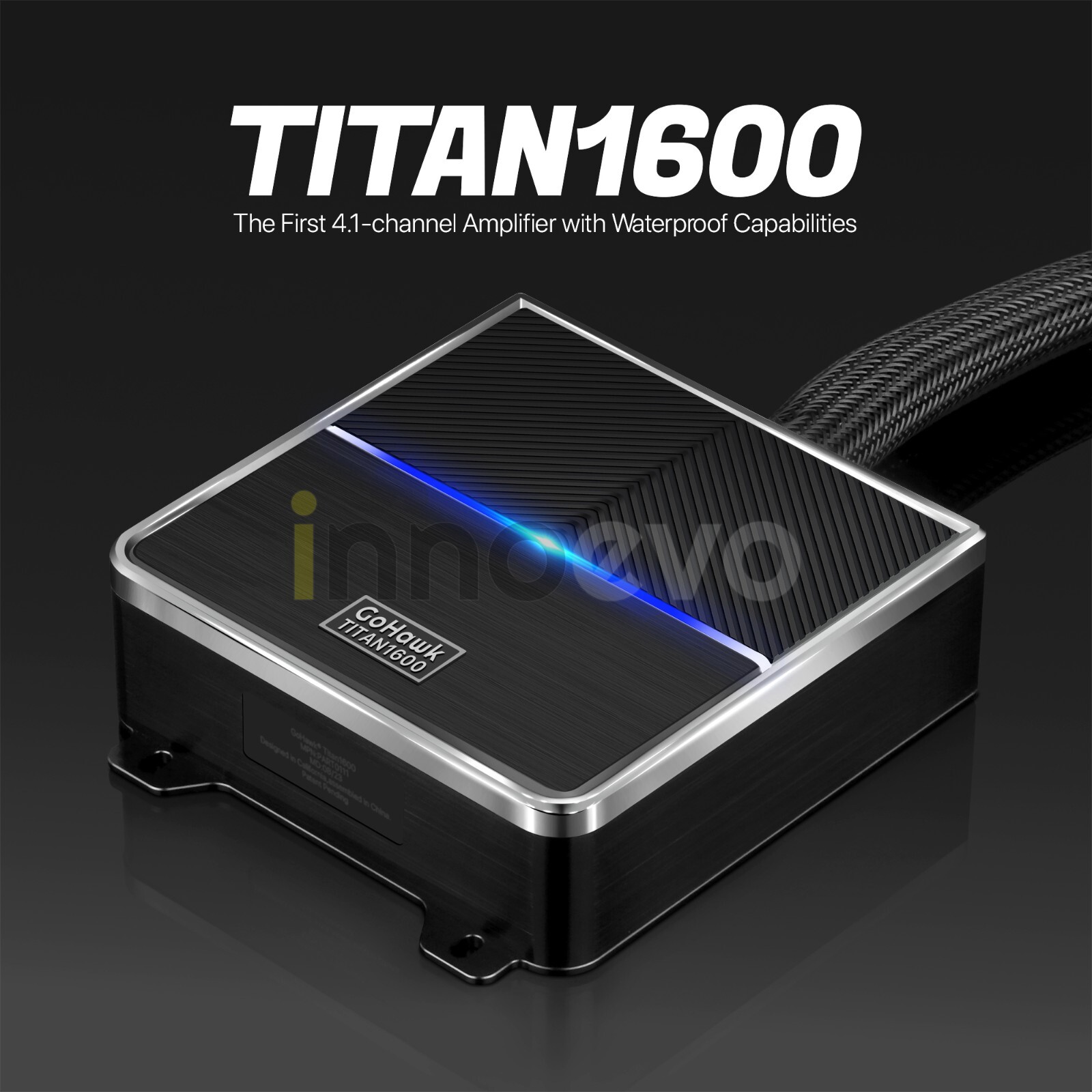 Bluetooth Waterproof 1600W Amp Stereo Audio FM Radio System Motorcycle 4 Speaker