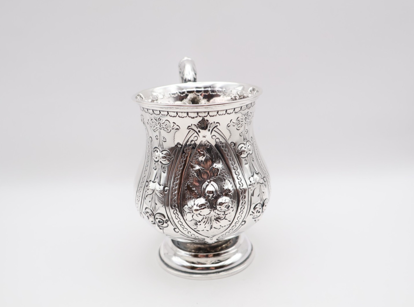 Heavy Quality Antique Victorian Solid Silver Tankard Cup Birmingham 1868