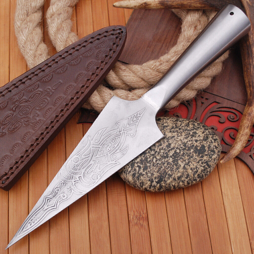 Norse Sharpened Viking Spangenhelm Evil Throwing Spear Head High Carbon Steel