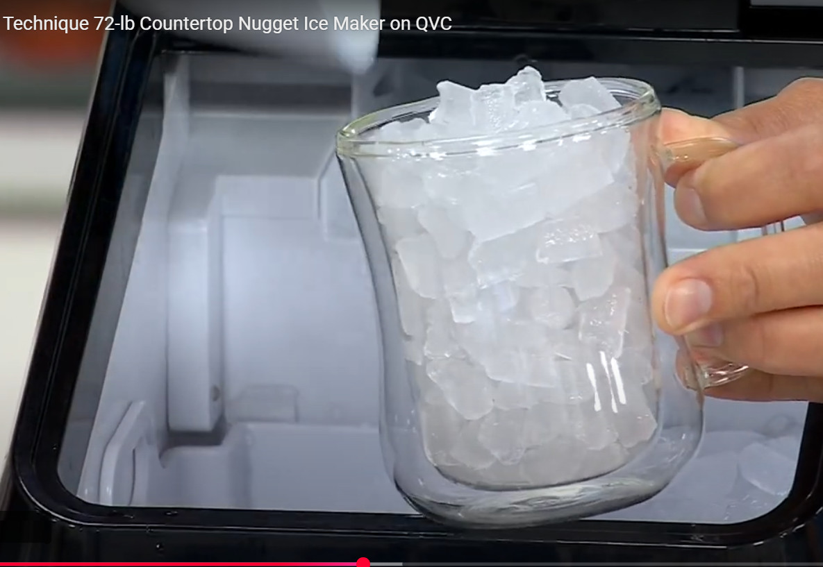 Technique 72-lb Countertop Nugget Ice Maker Stainless Top Open-box Sale(2-Aisle)