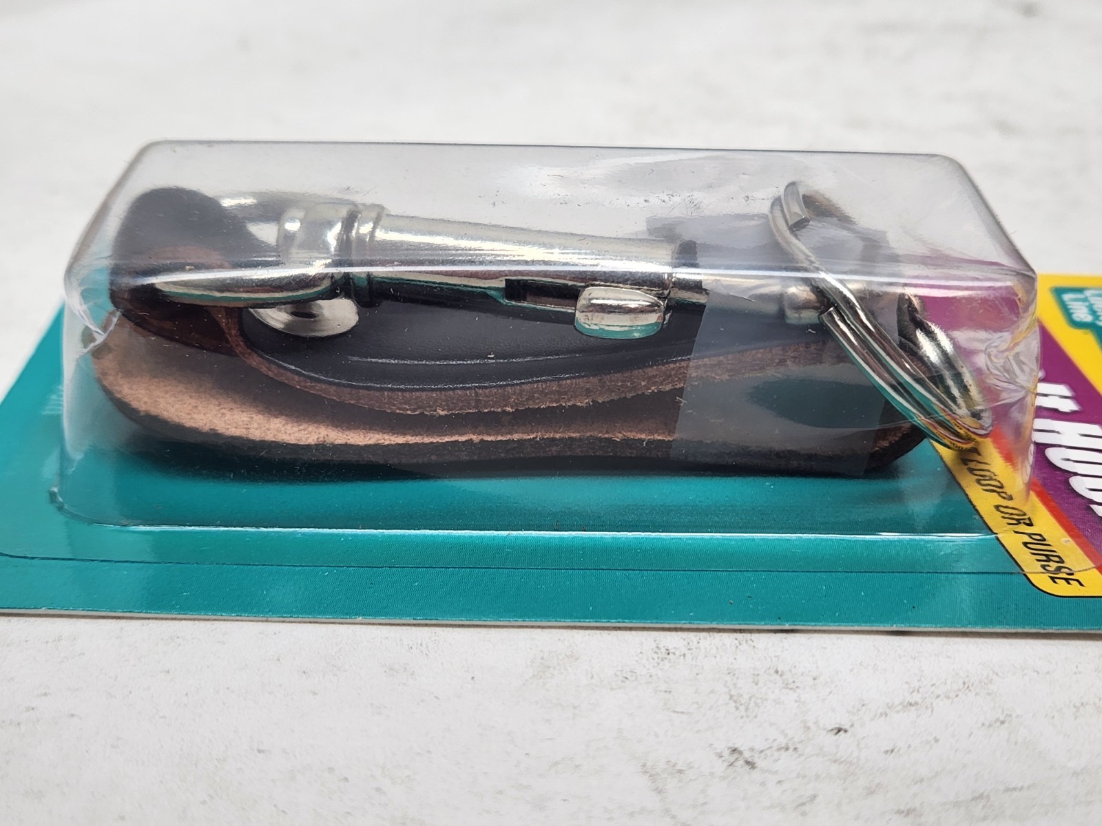 LOT OF 2 - Lucky Line 45201 Leather Belt Hook with Bolt Snap Key Chain Accessory