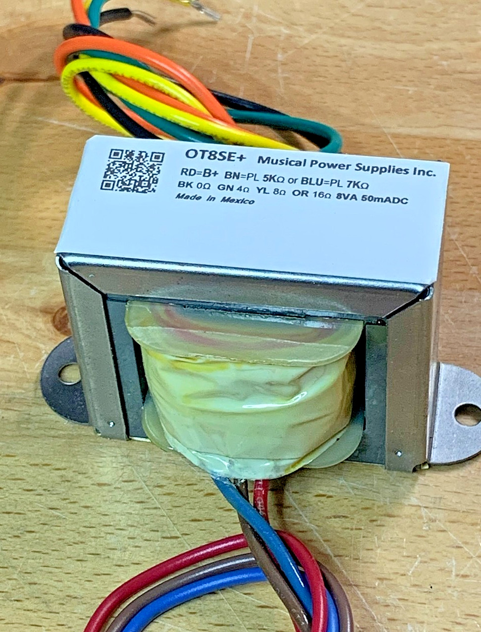 OT8SE-PLUS- Single Ended Tube Output Transformer 5K/7K: 4/8/16 Ohm 8VA 50mADC