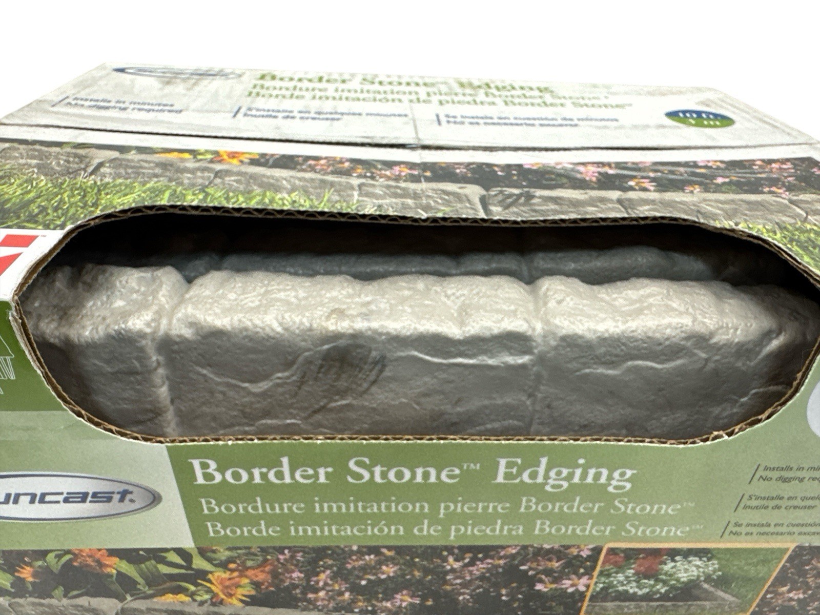 Suncast 10 Ft Pound In Landscape Edging Stone Color BSE10TG New