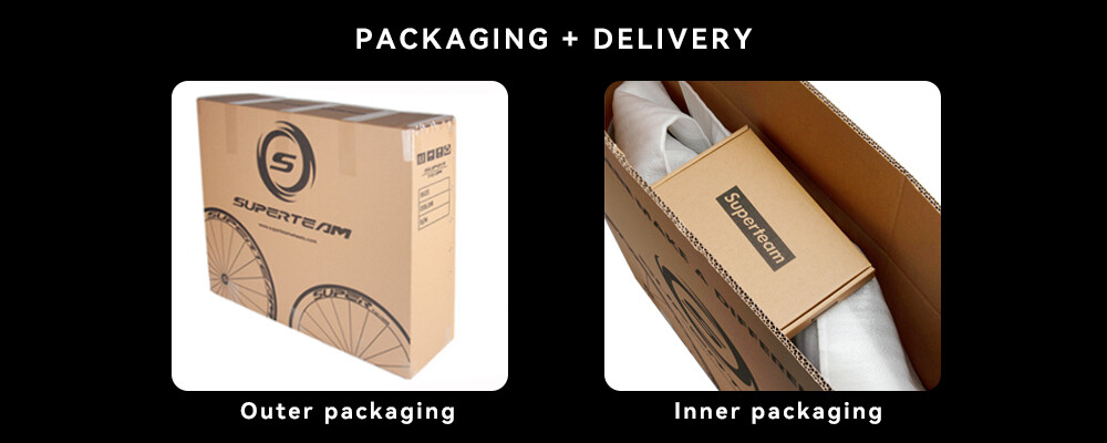 SUPERTEAM Disc Brake Wheels 700C Carbon Wheelset 50mm Disc Brake Road Bike Wheel