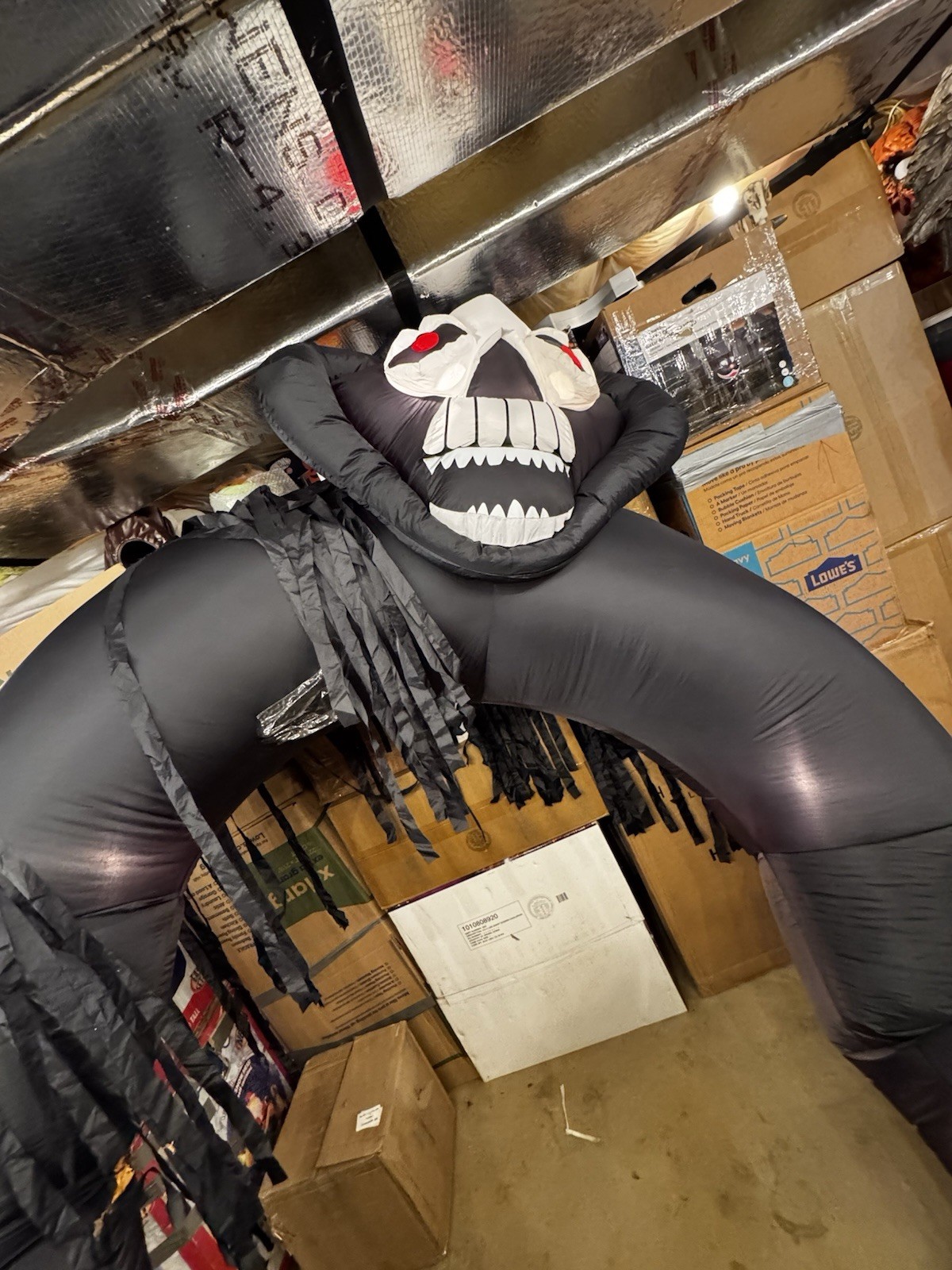 Gemmy Airblown Inflatable 9ft Grim Reaper Archway Halloween Decor