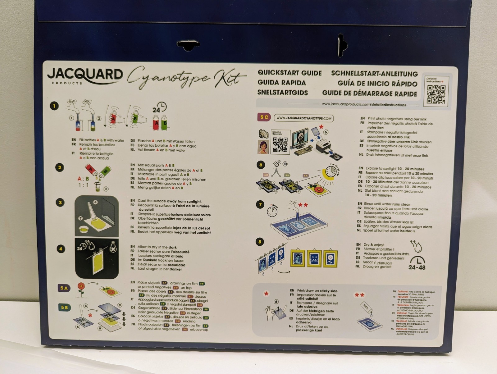 Jacquard CYANOTYPE KIT The Original Sun Printing Process Made In USA