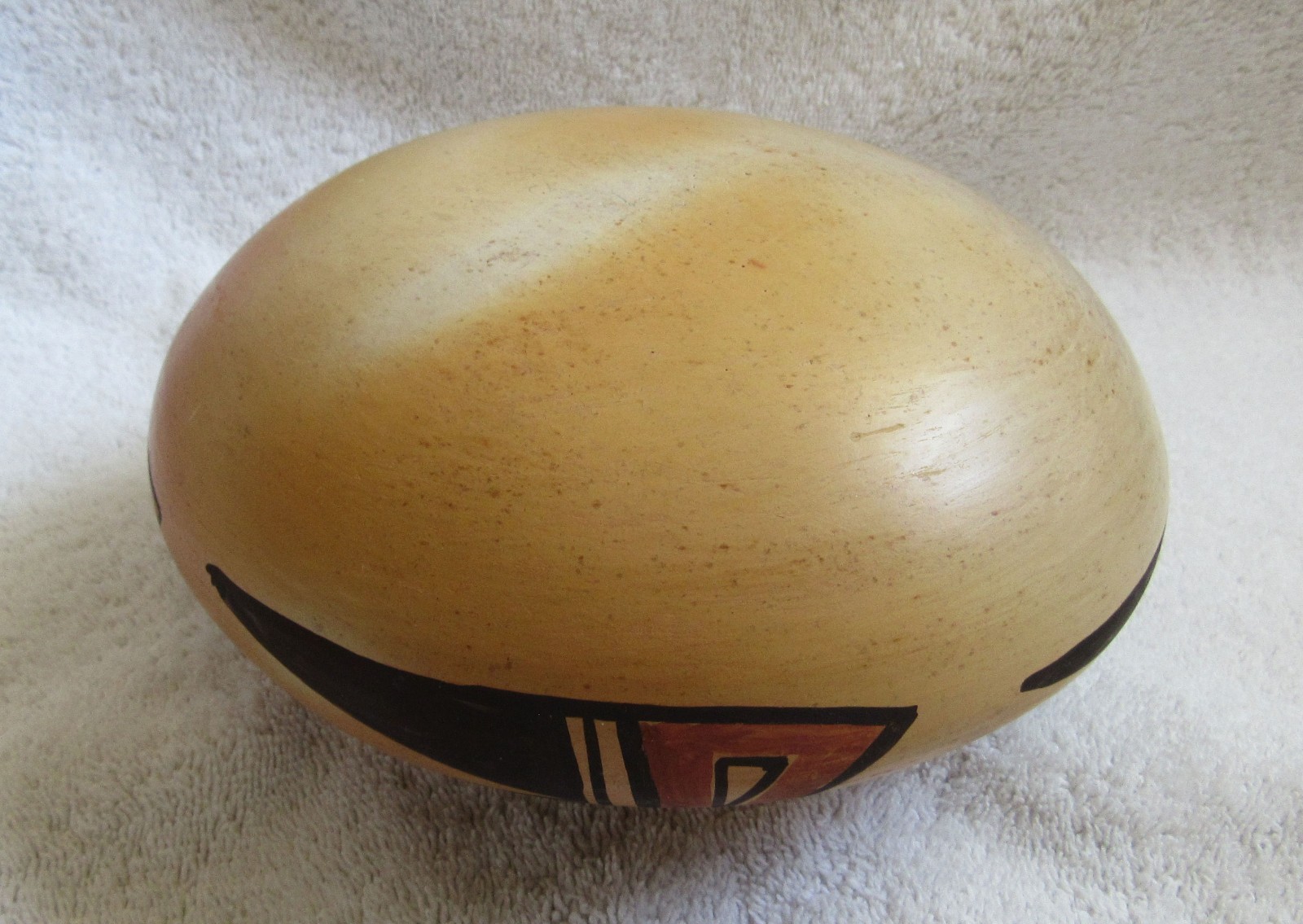 Antique Hopi Indian Nampeyo Style Sikyatki Revival Design Art Pottery Bowl Vase