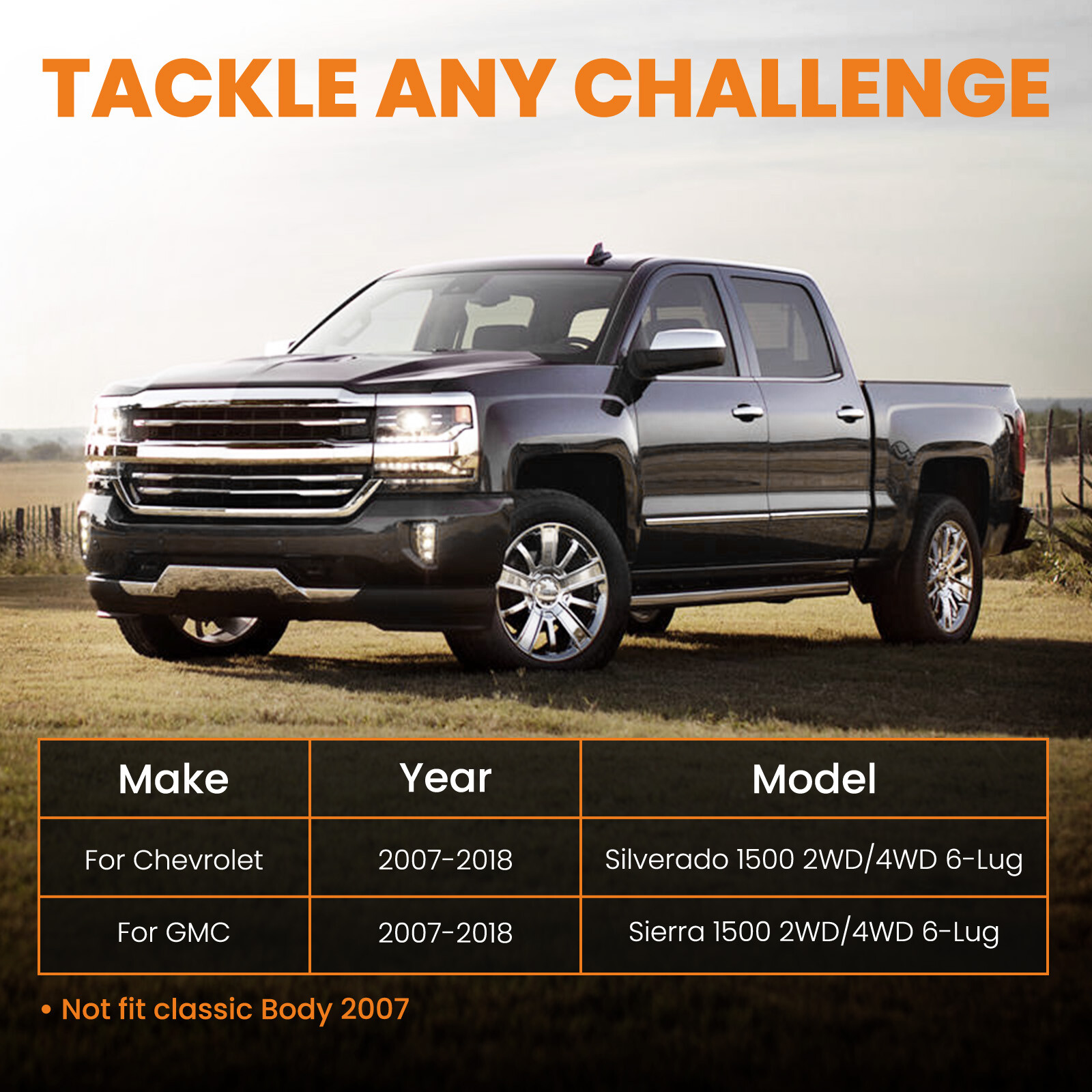 3" Front & Rear Lift Kit Spacers for Chevy Silverado GMC Sierra 1500 2007-2020