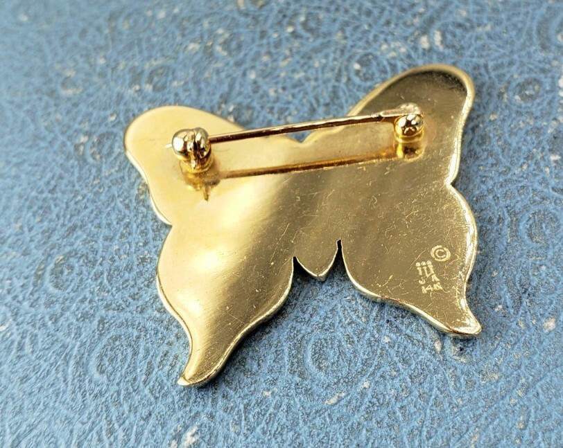 James Avery Retired 14k Butterfly Brooch Convertible To Pendant Solid Gold Heavy