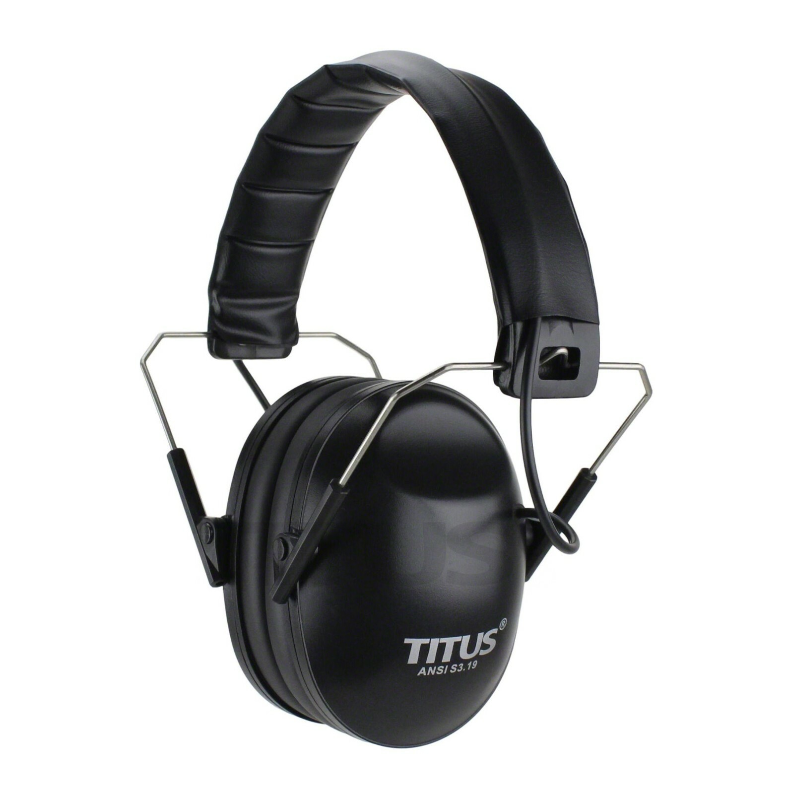 Titus Electronic Folding Earmuffs Noise Canceling Hearing Protection With Case